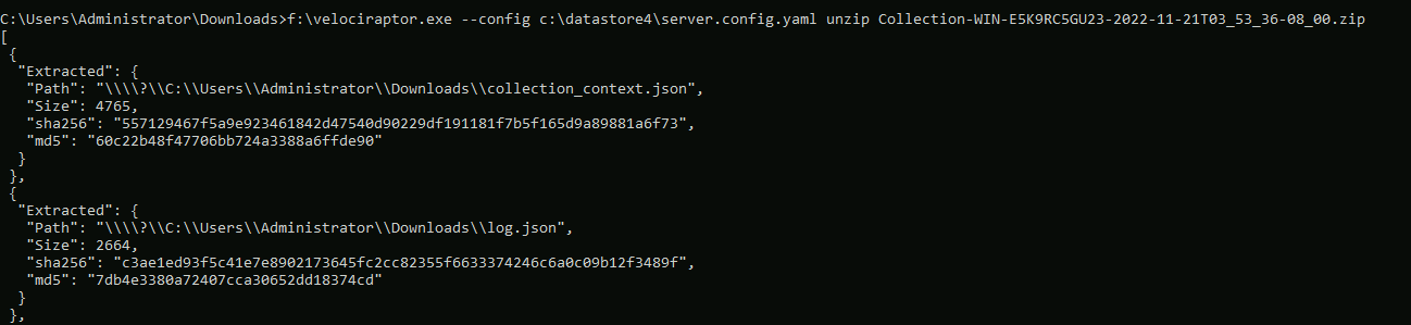 Decrypting encrypted containers with the server’s private key