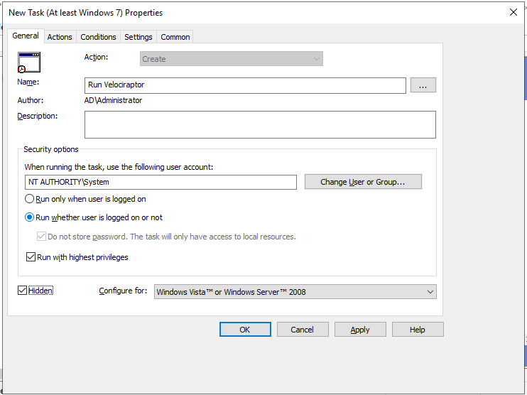 Adding a new task
