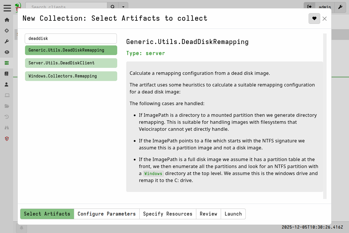Select Artifact