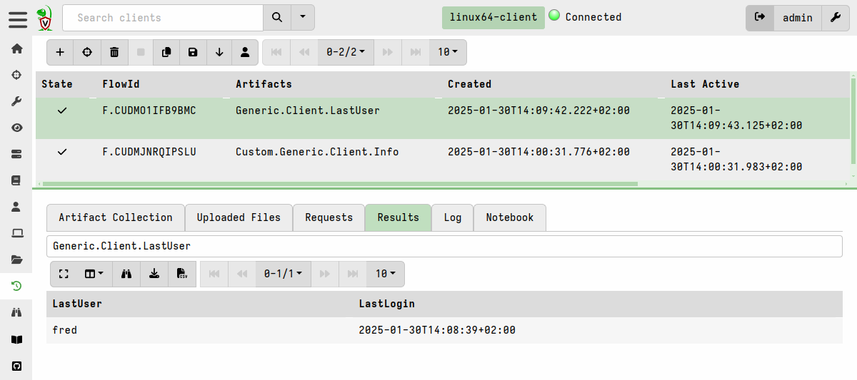 Linux last user logon